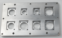 CNC machining parts aluminum Communication port plate